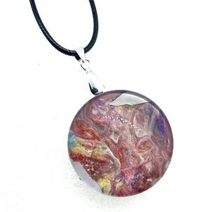 Statement Snap pendant with handmade 30mm snap SJ30 simple round StyleDot